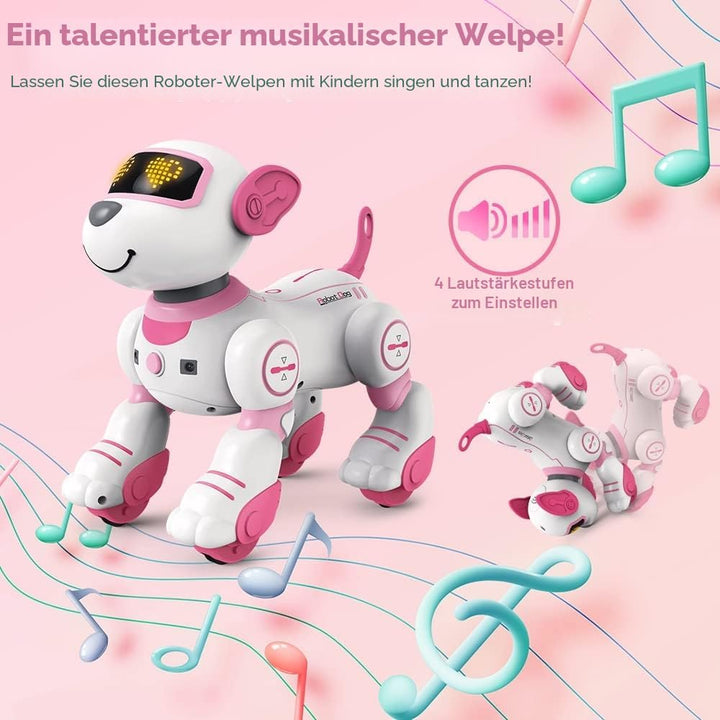 VATOS Roboter Hund Kinder Ferngesteuerter Spielzeug - Interaktiver Anfassen und Folgen Roboterhund m
