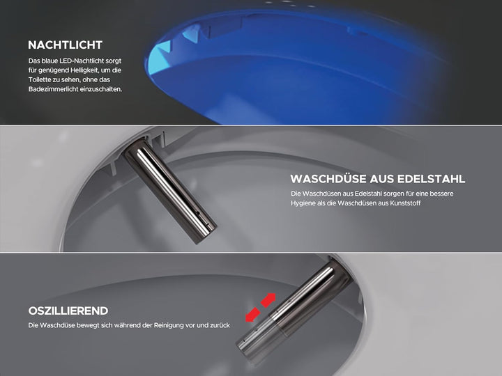 LEEVENTUS - J430 - STANDARD VERSION - Neues Modell - Sonderangebot - - hochwertiger dusch wc aufsatz