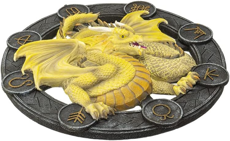 Pacific Giftware Wandrelief Drache Mabon by Anne Stokes 27 cm | Figur Statue Dragons of the Sabbats