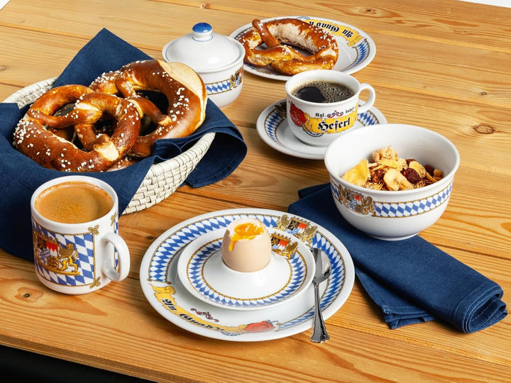 Seltmann Weiden 001.617235 Zusatzsort Bayern Bierkrug ohne Deckel 0,75 L, Blau/Weiss/Beige/Rot