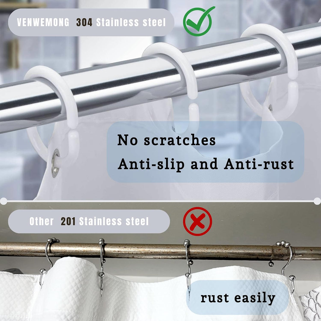 1 Stück Vorhangstange ohne Bohren Teleskopstange Verstellbare Kleiderstange für Fenster, Badezimmer,