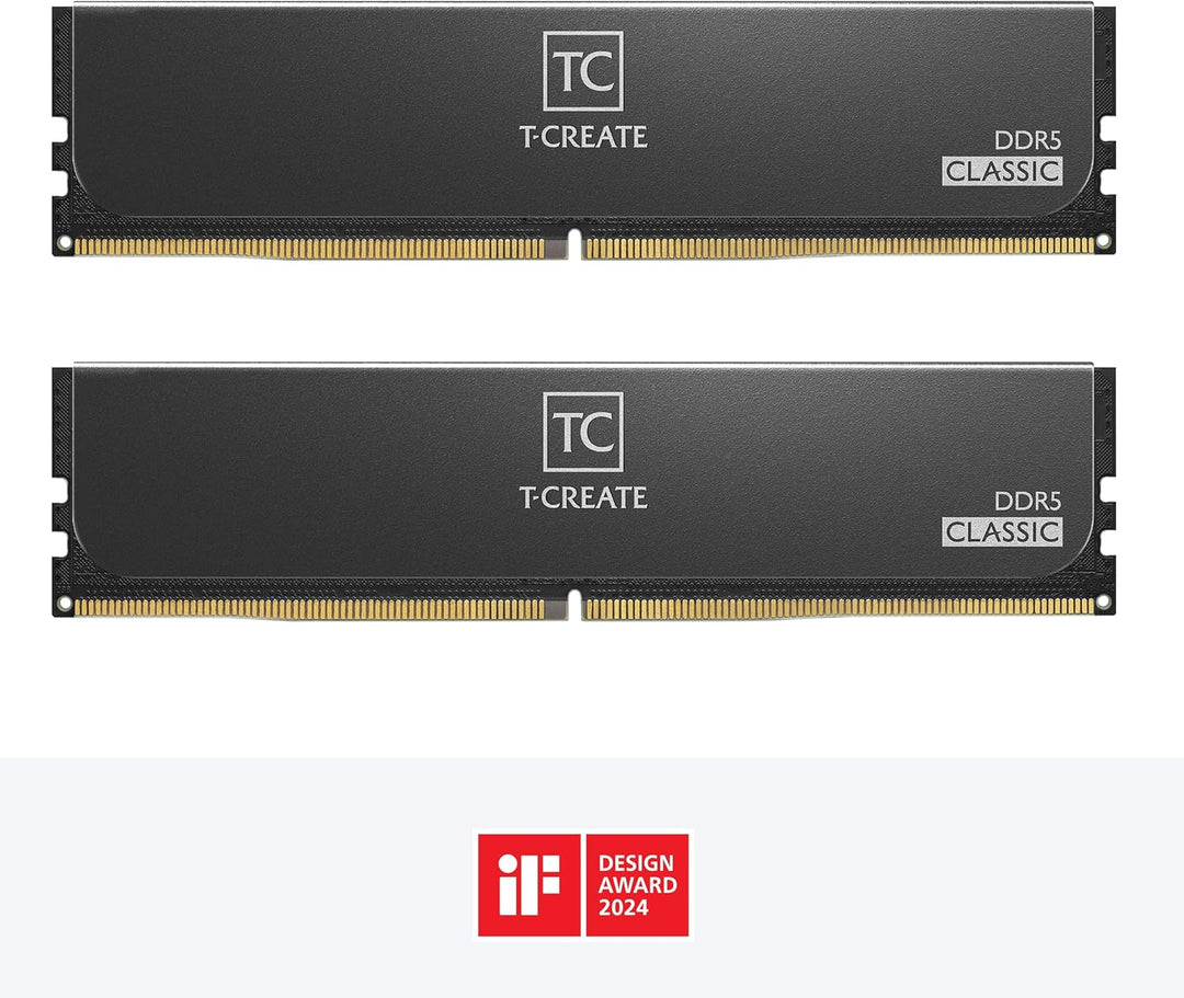 TEAMGROUP T-Create Classic 10L DDR5 32GB Kit (2 x 16GB) 5600MHz (PC5-44800) CL46 Hynix IC Desktop Ar