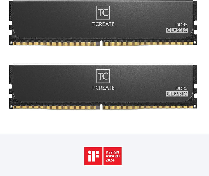 TEAMGROUP T-Create Classic 10L DDR5 32GB Kit (2 x 16GB) 5600MHz (PC5-44800) CL46 Hynix IC Desktop Ar