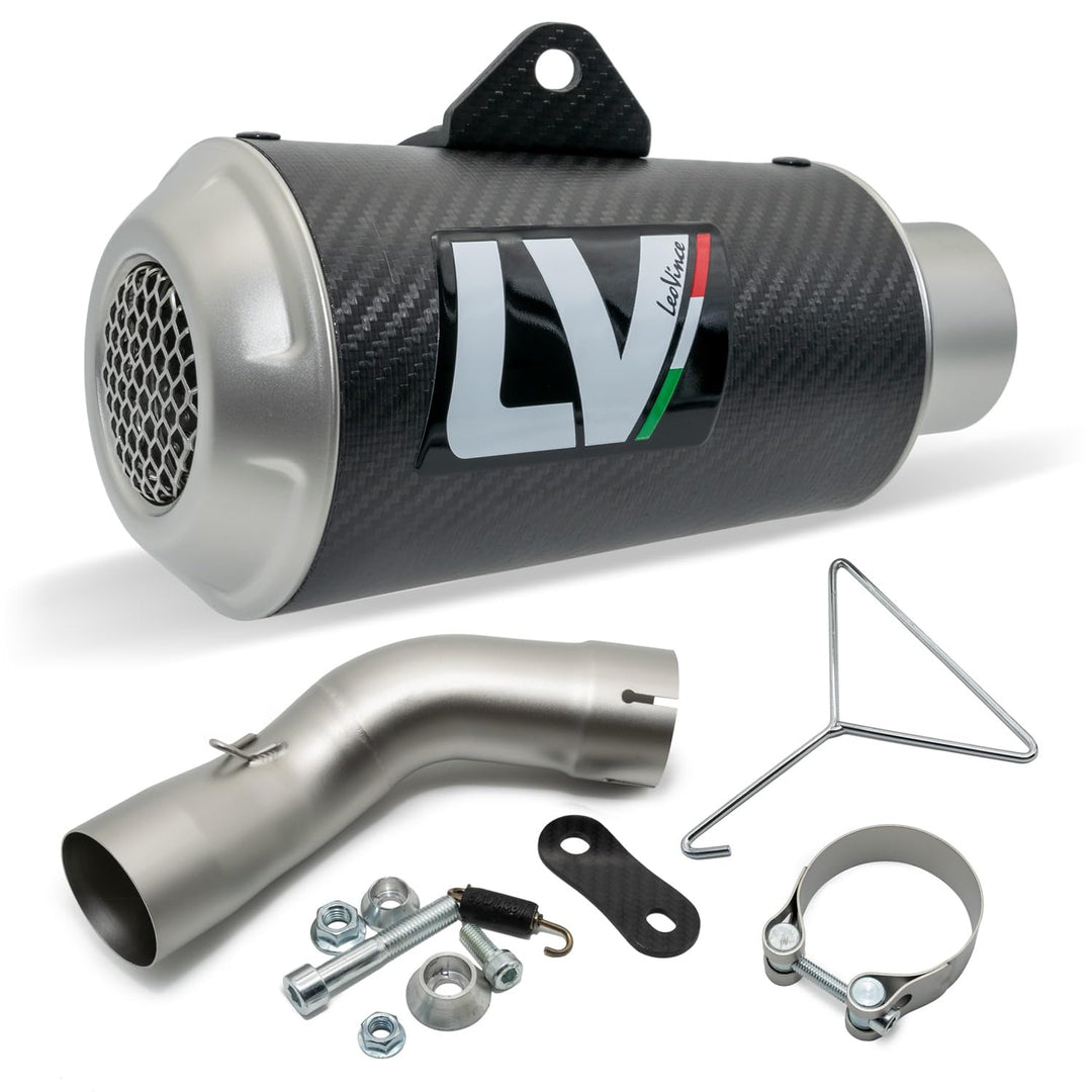 Endschalldämpfer LeoVince SLIP-ON SBK LV-10, Carbon, Edelstahl Kappe, mit Zulassung für Kawasaki Z 9