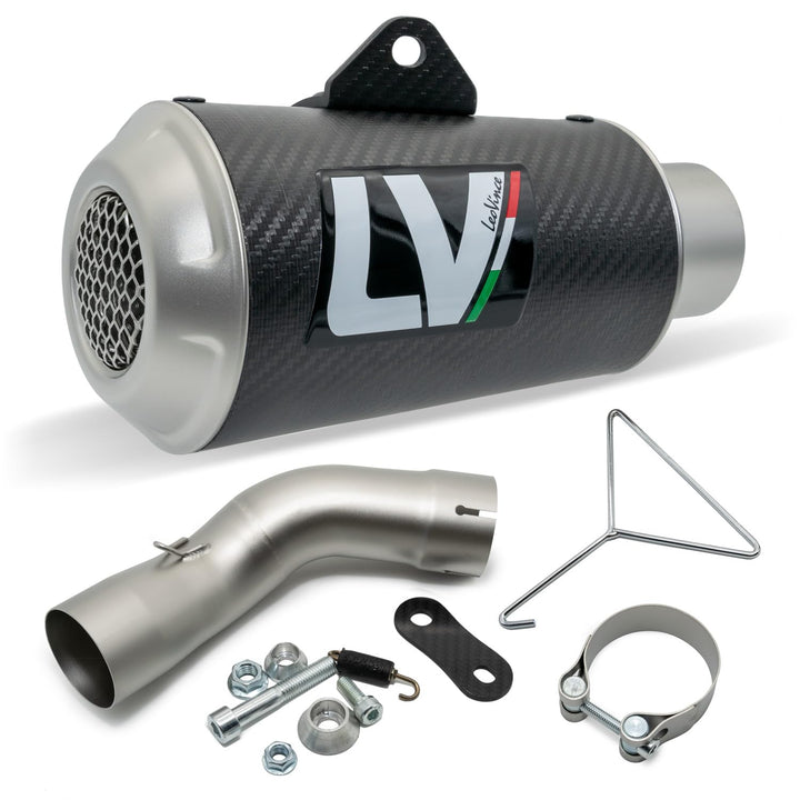 Endschalldämpfer LeoVince SLIP-ON SBK LV-10, Carbon, Edelstahl Kappe, mit Zulassung für Kawasaki Z 9