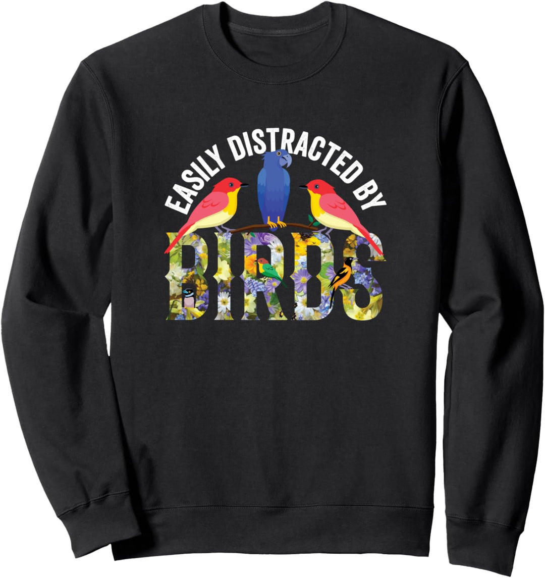 Gartenvögel Vogel Amsel Blaumeise Rotkehlchen Beobachten Sweatshirt