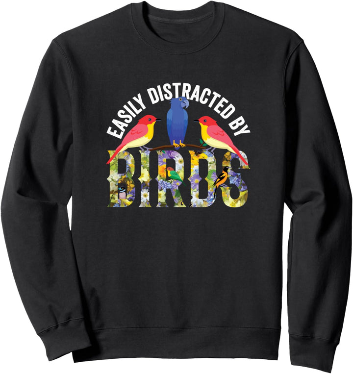 Gartenvögel Vogel Amsel Blaumeise Rotkehlchen Beobachten Sweatshirt