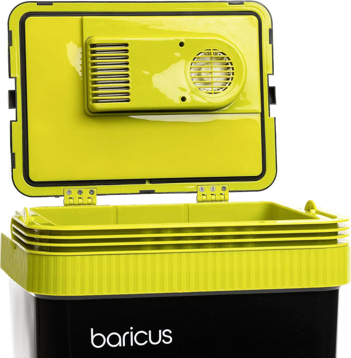 Baricus Akku-Kühl-/Wärmebox 24l – Dual Power 18V/12V – tragbare Thermoelektrische Box für Auto, Camp