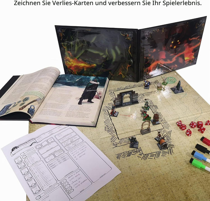 Summoning Dungeon Grid Board| UNENTBHRLICHES Rollenspiele – Kriegsspiele - Brettspiele Accesorie | K