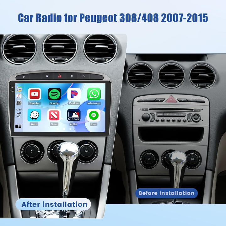 Inefala Android 15 Autoradio für Peugeot 308/408 2007-2015