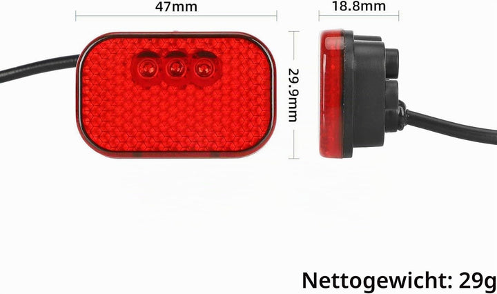 Schutzblech-Set hinten für KUGOO KuKirin G2 Pro DB, Ersatzzubehör mit Rücklicht und Spritzschutzhalt