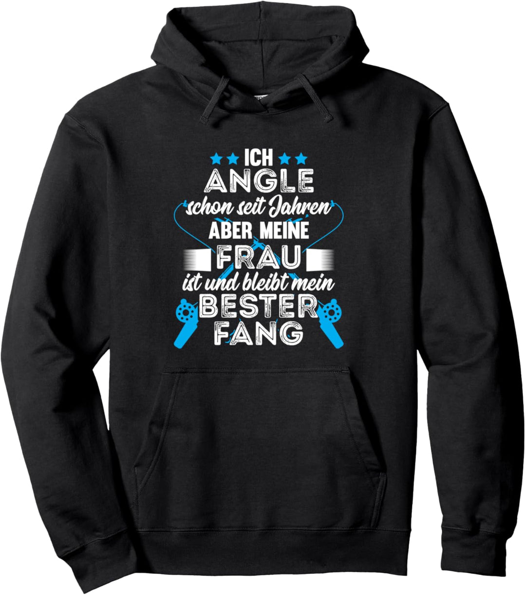 Angeln Angler Fischer fischen Angel Geschenk Spruch Pullover Hoodie