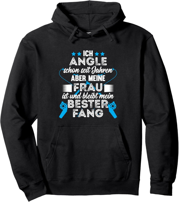 Angeln Angler Fischer fischen Angel Geschenk Spruch Pullover Hoodie