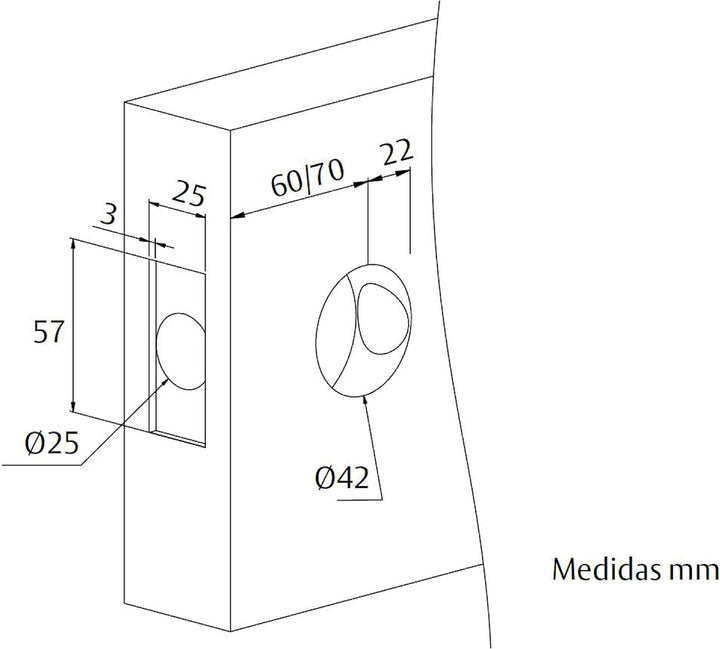 Tesa Assa Abloy TULIPA 3503U0LM Türknauf Set Messing matt Funktion 03 TULIPA tulip Messing Matt Func