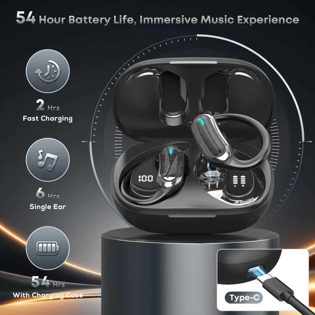 TRAUSI Kabellose Bluetooth-Kopfhörer, Bluetooth 5.3 Stereo, Over-Ear-Kopfhörer, Mikrofon mit Geräusc