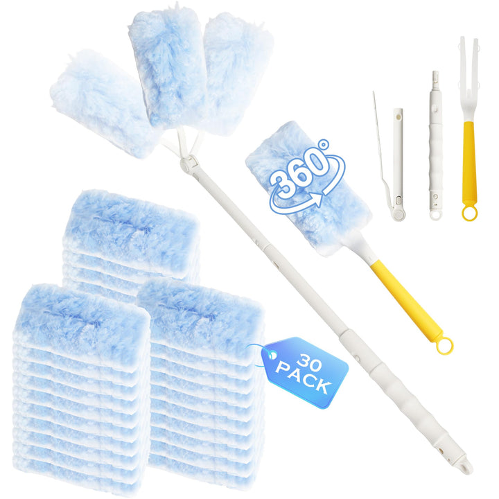 32 Stück für Swiffer Duster Staubmagnet Nachfüllpack Set, 360° für Swiffer staubmagnet nachfüllpack,