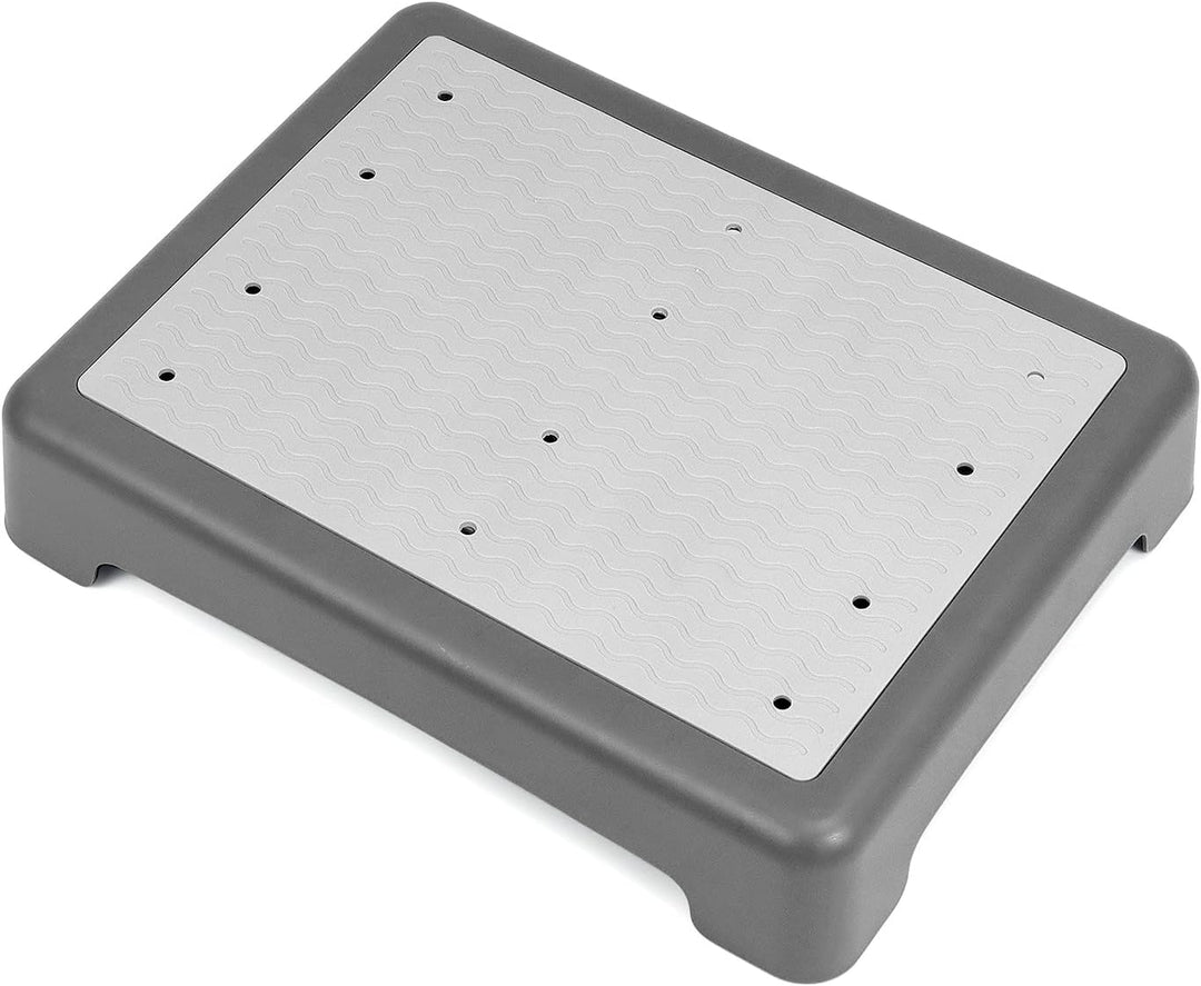 QWORK® rutschfest Halbstufe 9cm - Tragbare Steighilfe & Einstiegshilfe Tritthocker bis 220 kg Belast