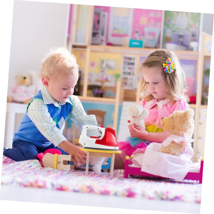 Toddmomy Mini Elektrisches Bügeleisen Spielzeug Für Kinder Kreatives Haushaltsrollenspiel Mit Sicher