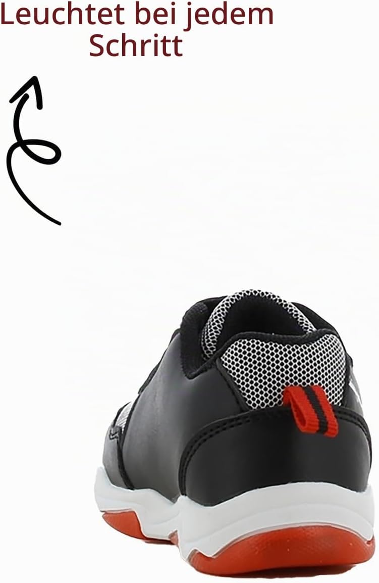 Leomil Spiderman Blinkschuhe Jungen Spiderman Schuhe Kinder, Ideal for Schule und Freizeit 26 EU Sch