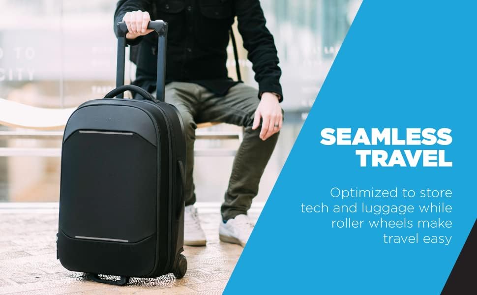 Gomatic Navigator Carry-On 37-44 L Black | Reise-Trolley | Rollkoffer mit Zwillingsrollen | Handgep?