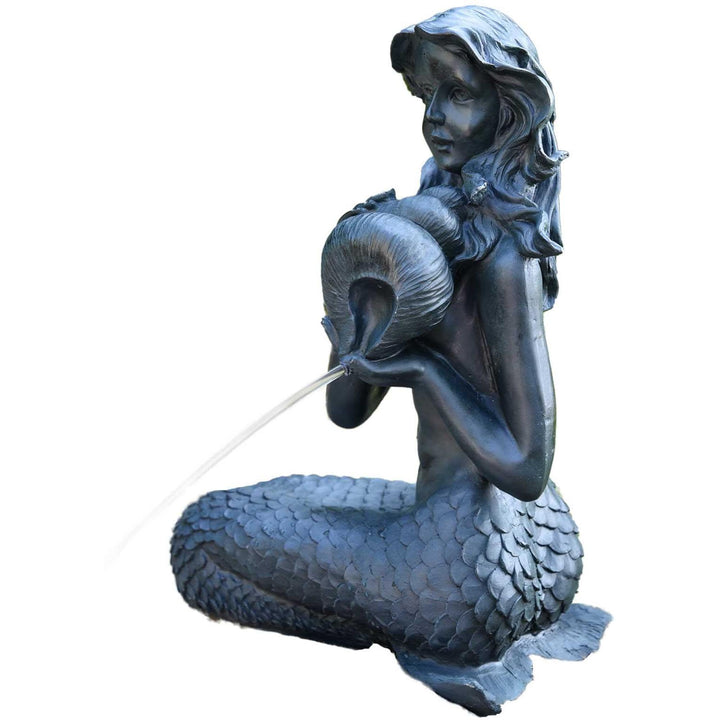 Heissner Teichfigur Meerjungfrau mit Amphore, 39x26x54cm