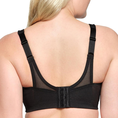 Glamorise Damen Full Coverage Bra 85D Schwarz, 85D Schwarz