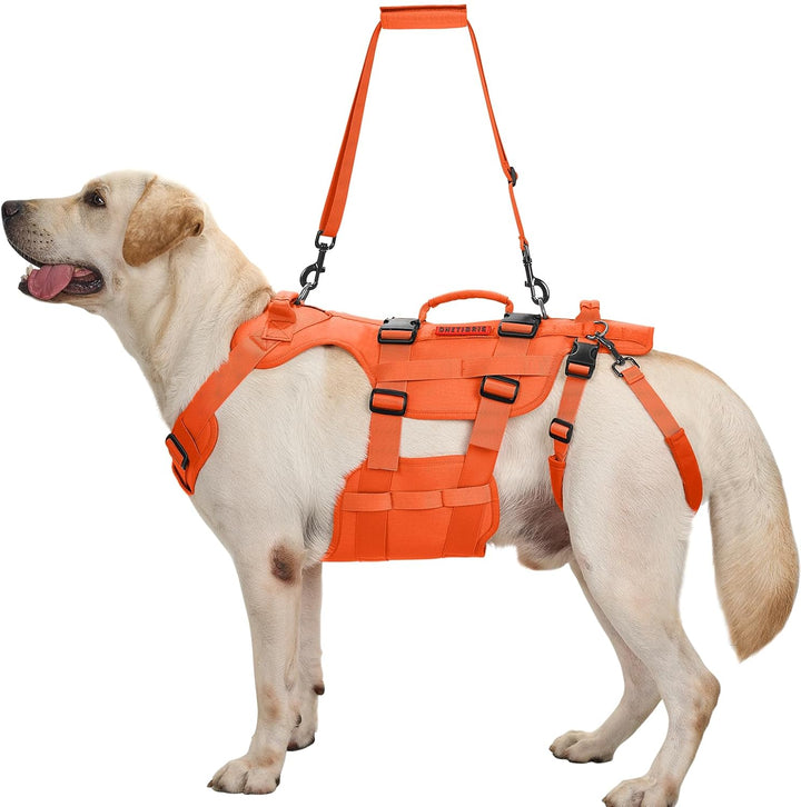 OneTigris Hundegeschirr, Invictus Hunde Tragehilfe für Mittelgrosse Grosse, Einstellbar Gehhilfe für