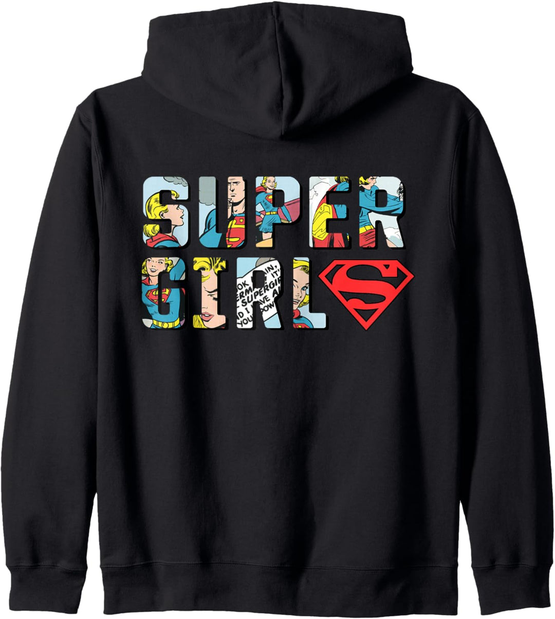 Comicstrip mit DC Supergirl-Logo Kapuzenjacke