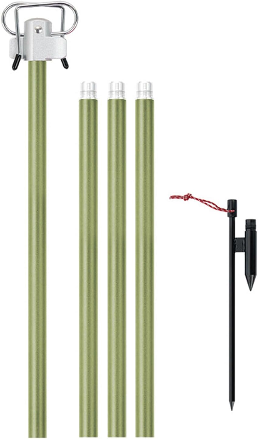 lyrlody Klappbarer Campinglampenmast, Aluminiumlegierung Campinglaternenständer, Klappbarer Lichtstä