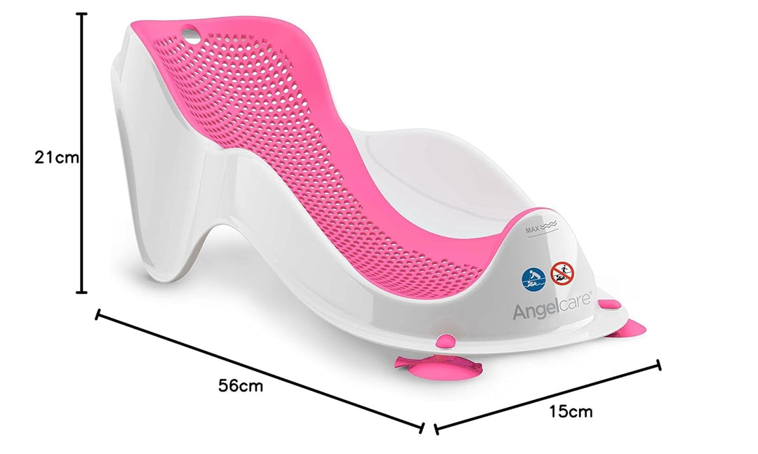 Angelcare Baby-Badeliege, Blau Rosa, Rosa