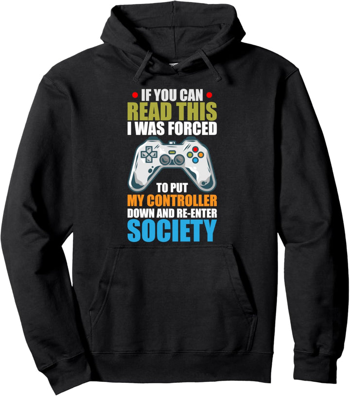 Controller Nerd Geschenk Gamer Pullover Hoodie