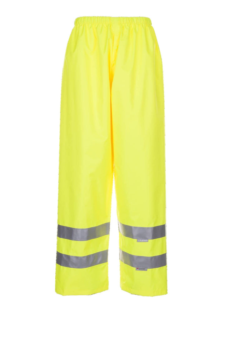 Planam Warnschutz/Wetterschutz Herren Regenhose Uni Orange Modell 2064 / Uni Gelb 2065 3XL Uni Gelb,