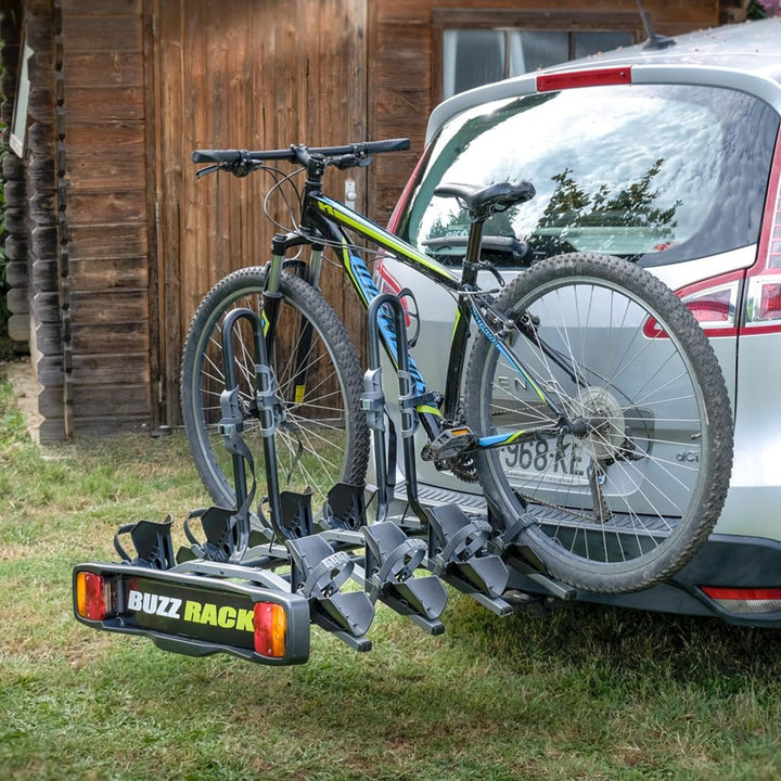 Buzzrack – New Buzzy Bee 4 Fahrradträger für Anhängerkupplung, Plattform für 4 Fahrräder