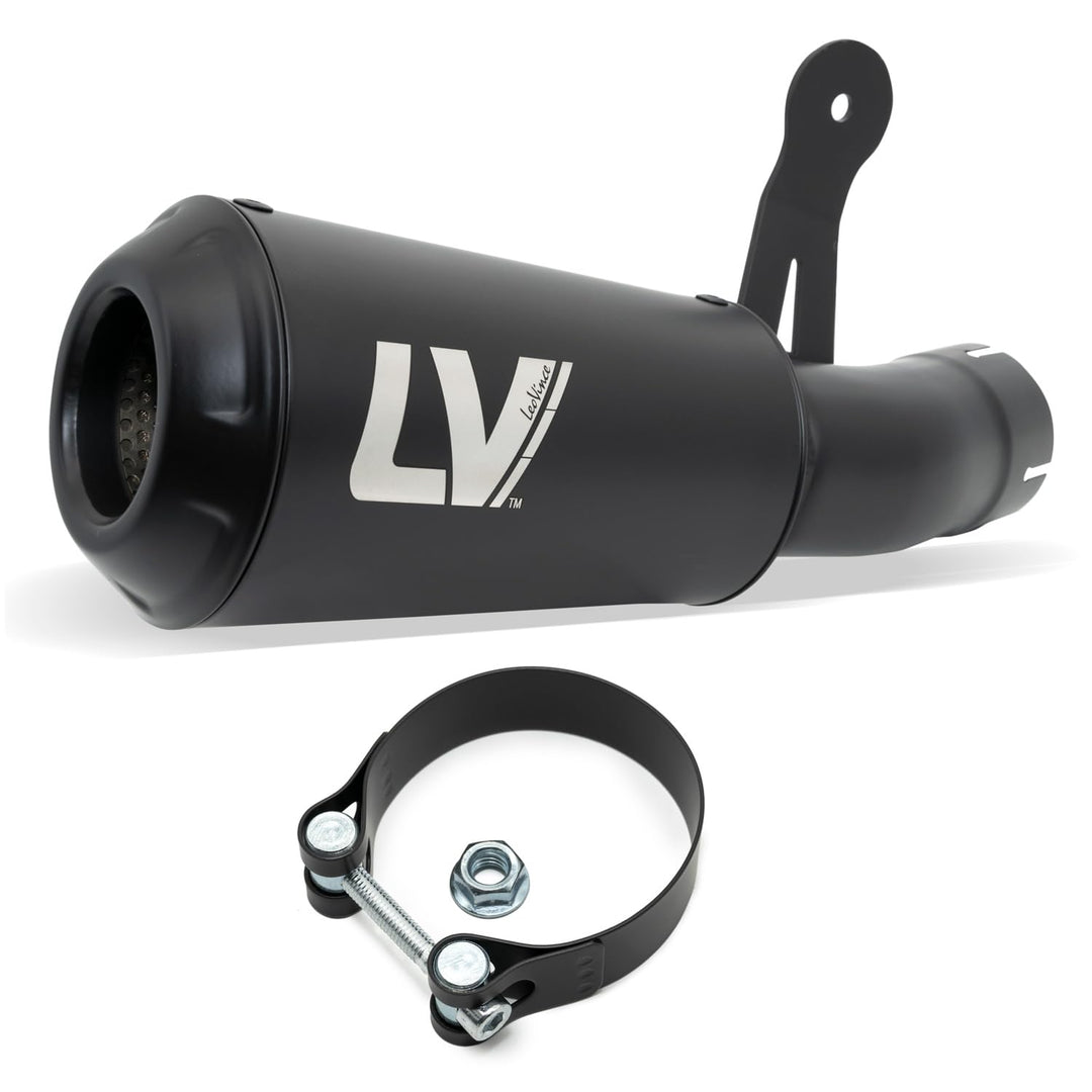 Endschalldämpfer LeoVince SLIP-ON SBK LV-10 FULL BLACK, Edelstahl schwarz, mit Zulassung für BMW S 1