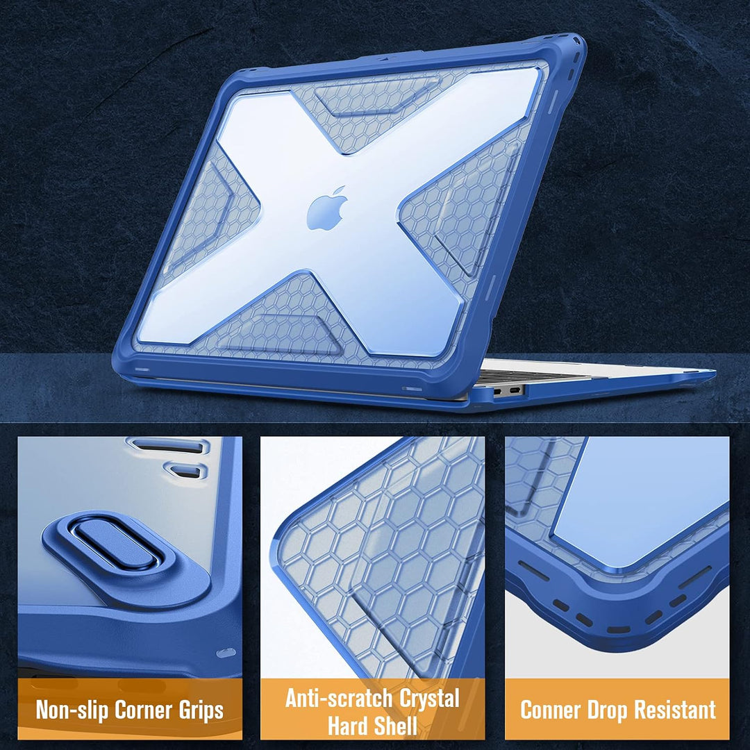 Fintie Hülle kompatibel mit MacBook Air 13 (2018-2020 Version) A2337(M1)/A2179/A1932, Ganzkörper-Rug