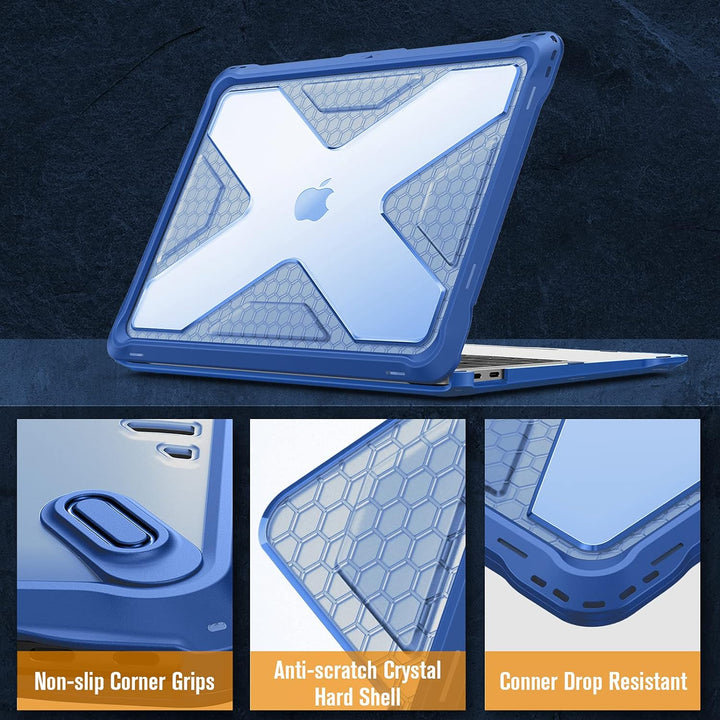 Fintie Hülle kompatibel mit MacBook Air 13 (2018-2020 Version) A2337(M1)/A2179/A1932, Ganzkörper-Rug
