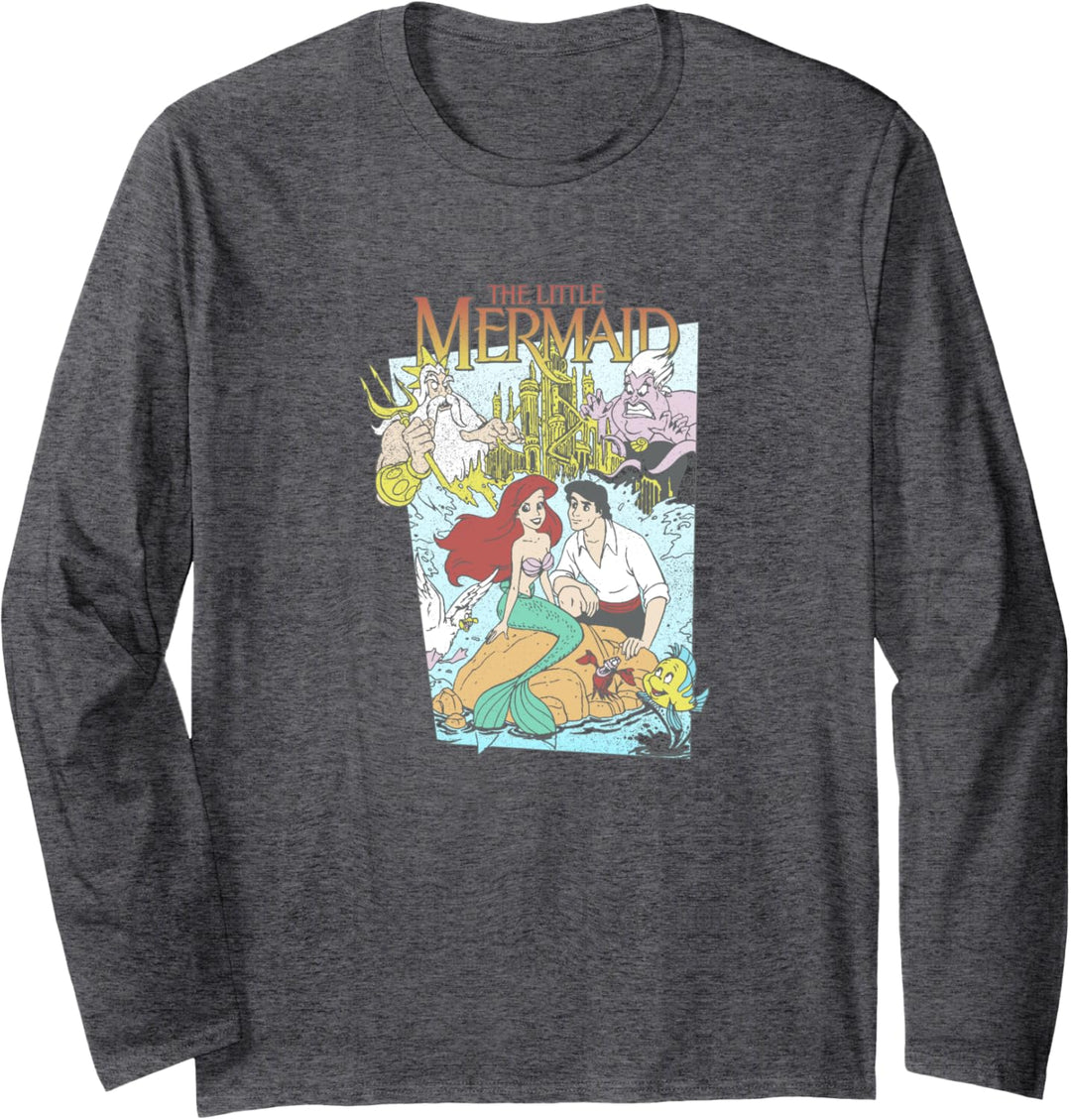 Disney The Little Mermaid Vintage Cover Langarmshirt