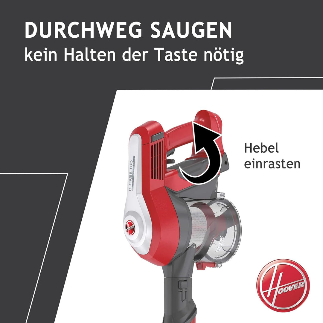 Hoover H-FREE 100 HOME Akku-Staubsauger ohne Beutel mit bis zu 40 Min. Laufzeit – kabelloser Staubsa