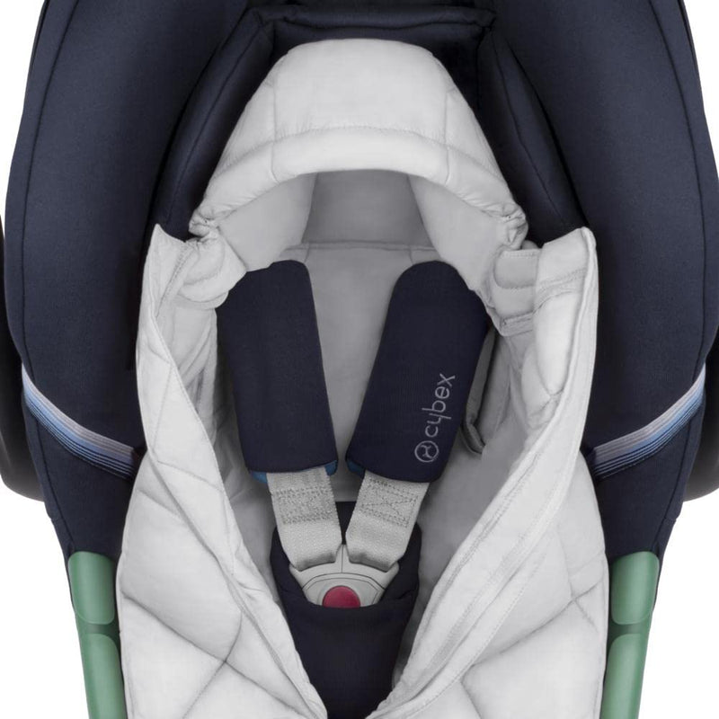 CYBEX Gold Fusssack Snøgga Mini 2, Für Babyschalen, Ab Geburt bis ca. 24 Monate, TOG 4, Lava Grey (G