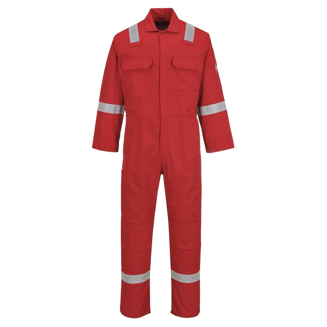 Portwest BIZ5RERS Bizweld Iona Overall, normale Passform, Grösse: S, rot Size: Small rot, Size: Smal