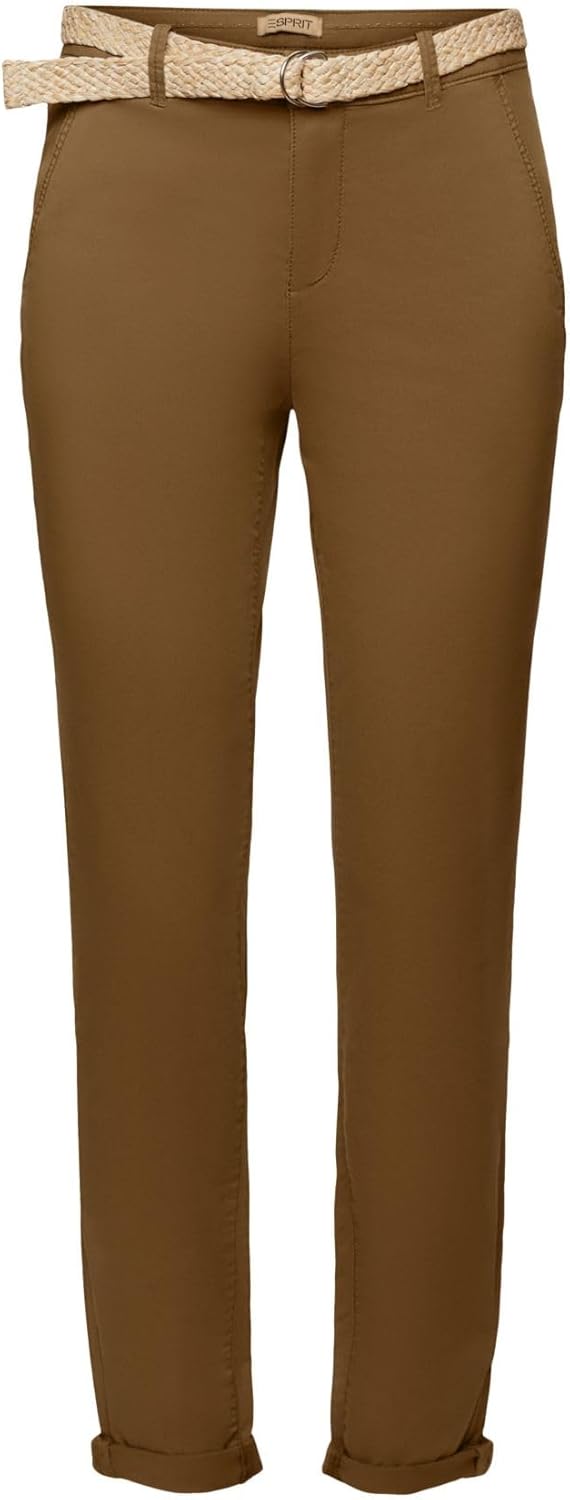 ESPRIT Chinohose mit Gürtel