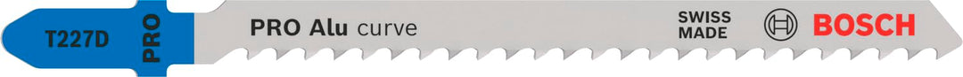 Bosch 100x PRO Aluminium Curve T227D Stichsägeblatt (für Aluminium, Nichteisenmetalle, Länge 100 mm,