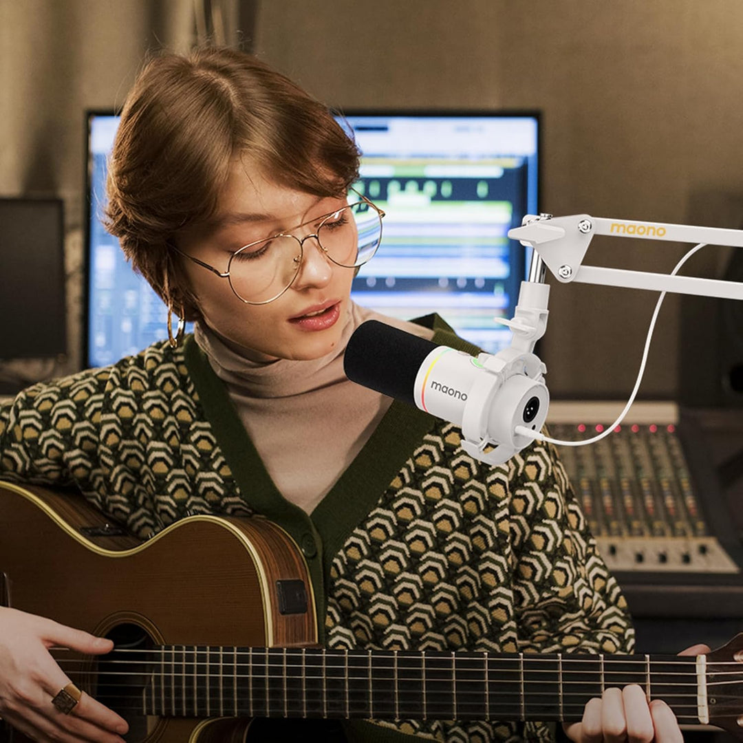 Maono Mikrofon arm, Verstellbarer Mikrofonständer für Podcast, Gaming, Streaming & Aufnahmen – inkl.
