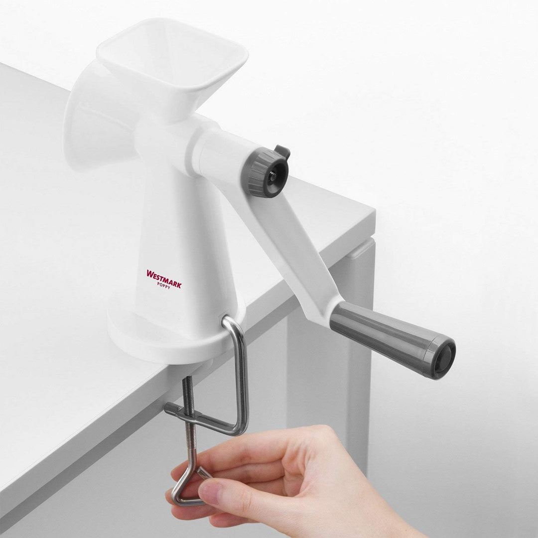 Westmark Mohn-/Getreidemühle mit Keramikmahlwerk, stufenlos verstellbarer Mahlgrad, zur Tischmontage