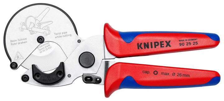 KNIPEX 90 25 25 Rohrschneider für Verbund- und Kunststoffrohre mit Mehrkomponenten-Hüllen 210 mm