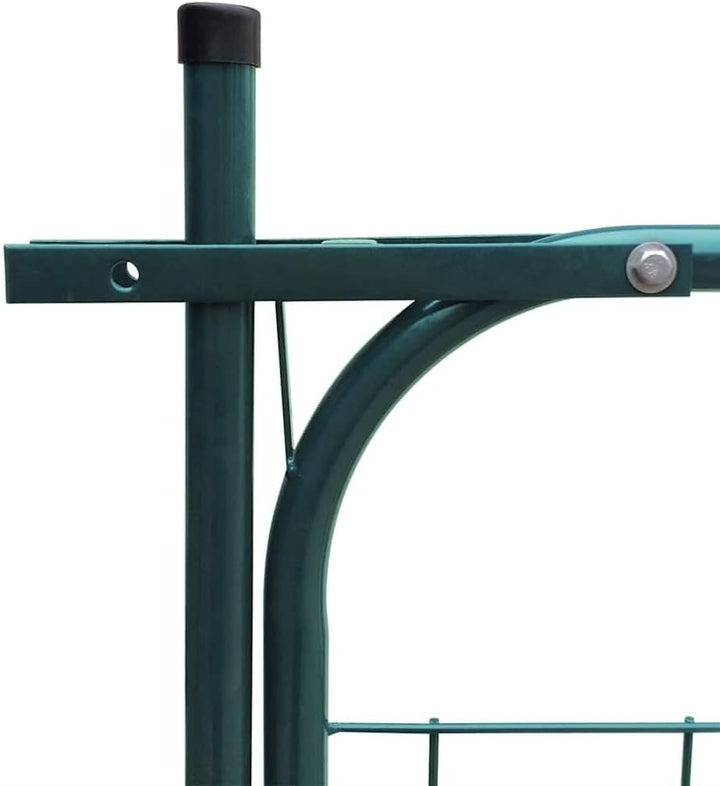 vidaXL Gartenzauntor Metallzauntor Stahl-Tor Tor-Paneel Tor 100 x 100 cm Grün, Grün