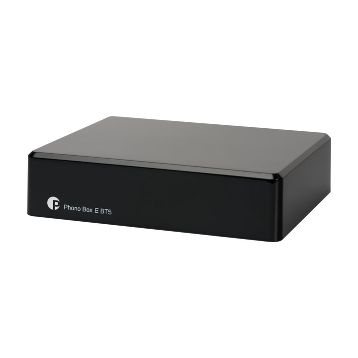 Pro-Ject Phono Box E BT 5, Kabelloses BT5-Streaming mit aptX HD für Phono und Line Quellen, Schwarz