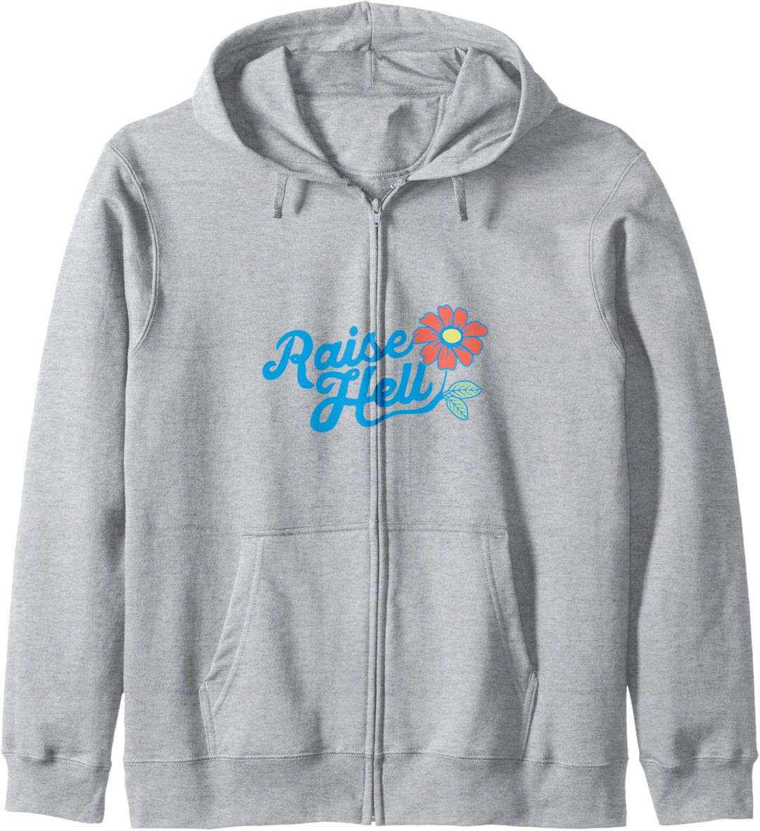 Raise Hell - Retro Flower Typography Graphic Kapuzenjacke