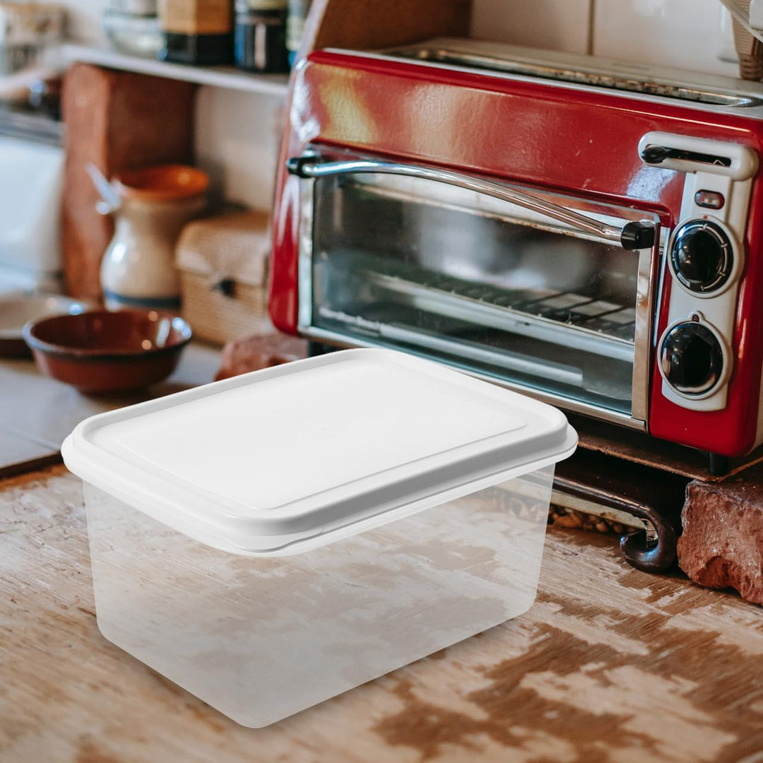 BESTYASH Gärbox Für 1 Kg Brotteig Mit Deckel Transparente Teigwanne Aus Bpa-Freiem Kunststoff 10.6"X
