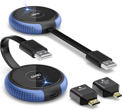 Wireless HDMI, HDMI Wireless Transmitter and Receiver 4K HDMI Funkübertragung,165FT/50M HDMI ohne Ka